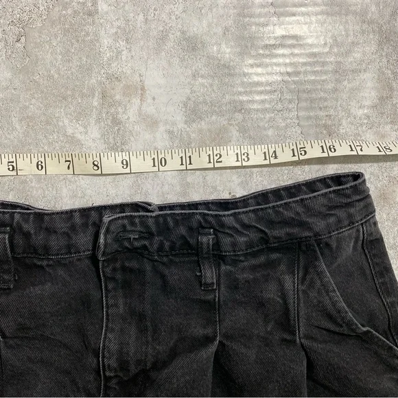 Zara Faded Black Pleated Mini Skirt Large Grunge Streetwear - Picture 4 of 8